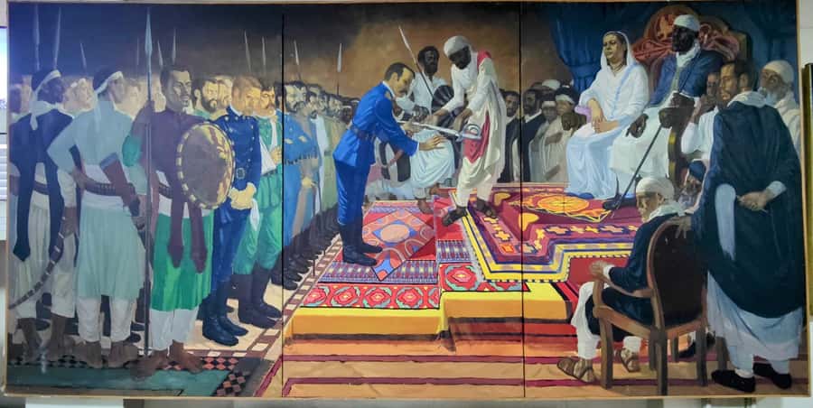 A guided tour of Addis Abeba that includes a city viewpoint - National Museum of Ethiopia and Lucy, Dinkinesh
