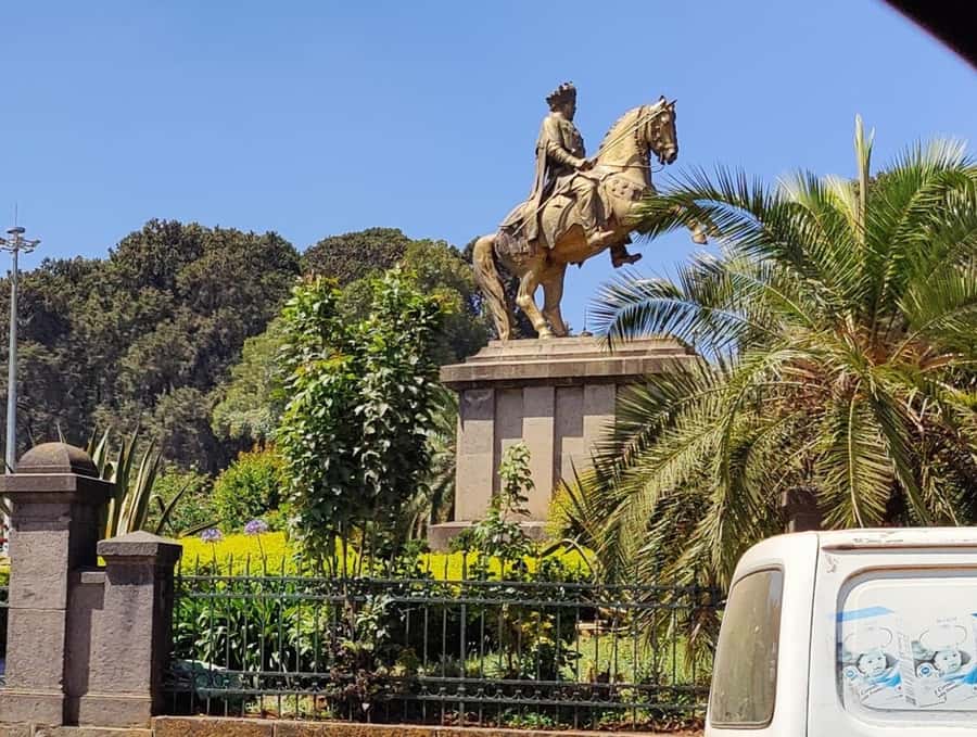 A guided tour of Addis Abeba that includes a city viewpoint - St George’s Cathedral, Afewerk Tekle, and Ethiopian Orthodox Christianity