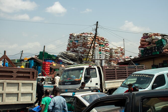 Addis Ababa Authentic Private City Tour - Shiro Meda Market for textiles, fabrics, and keepsakes