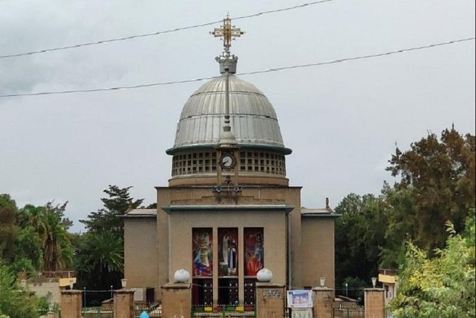 Breathtaking Nature, Wildlife and Cave Church Tour - Free Pickups - Entoto Maryam Church: a short stop with a setup purpose