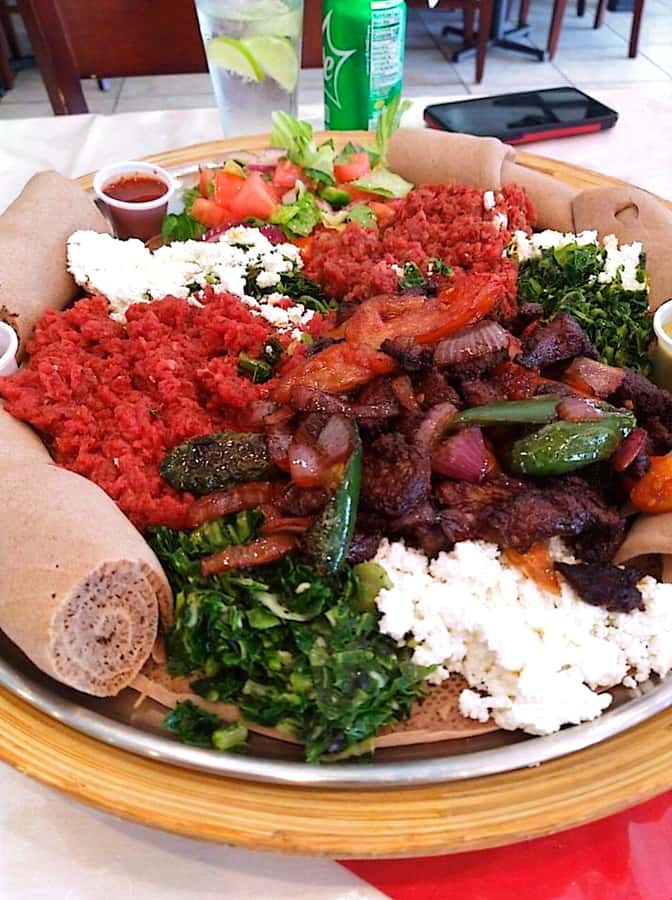 Food tour in Addis Ababa with airport pick-up. - Ethiopian lunch: what Beyaynetu and Shiro Wot tasting is like